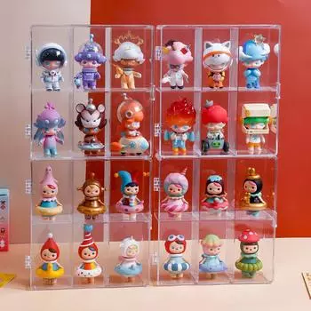 Акриловый настенный дисплей Popmart Blind Box с пылезащитным чехлом для общежитий