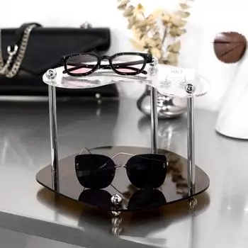 Акриловый нестандартный поднос для хранения настольных вещей Организуйте полки Косметический стаканчик Держатель для еды Декоративные аксессуары для дома