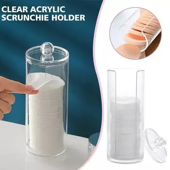 Акриловый органайзер для косметики, держатель для ватных дисков, контейнер для хранения косметических ватных палочек, диспенсер для ватных палочек, коробка China