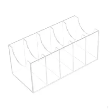 Акриловый органайзер для ремня, ящик для стойки, домашний гардероб, прозрачный держатель для хранения, много отделений 5 Compartments