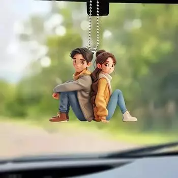 Акриловый плоский 2D-брелок «Вечная любовь» — идеальный подарок на День святого Валентина для пар. Подвески для автомобиля, подвески-сувениры