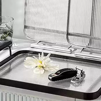 Акриловый поднос для фруктов и чая, держатель для кухни, домашний шведский стол, обеденная зона S