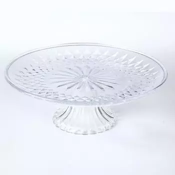 Акриловый поднос для кексов с фруктами и десертами, хрустальная большая подставка, сервировочное блюдо для торта, десерта, кексов с фруктами 15cm