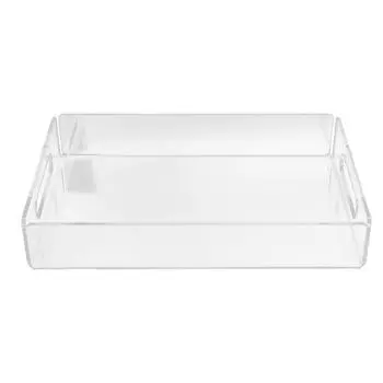 Акриловый поднос для полотенец для фруктов, легкий поднос для завтрака, сыра с ручками для отеля KTV