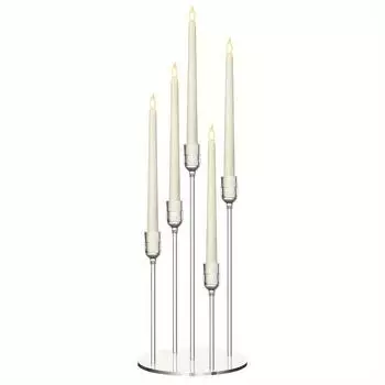 Акриловый подсвечник с пятью головками, украшение для дома, свадебное украшение чистый