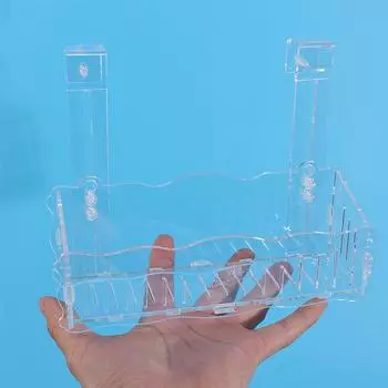 Акриловый подвесной держатель для растений, регулируемые прозрачные чашки для растений, высокая прозрачность, полка для посадки аквариума, чашка для цветочной коробки S