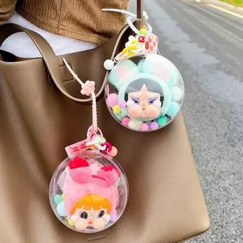 Акриловый полый рождественский шар своими руками прозрачные шарики наполняемые безделушки елочные подвесные украшения для дома подарки для вечеринки декор 1 белый