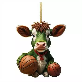 Акриловый причудливый баскетбольный бык Автомобильный аксессуар Отлично подходит для уюта дома и декора Транспортное средство 1