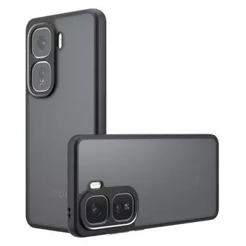 Акриловый противоударный матовый чехол для Vivo Iqoo Neo 10 Pro Plus 10pro Прозрачный жесткий защитный чехол-бампер для ПК для Iqoo Neo10 9s Pro+ For iQOO NEO10 чёрный