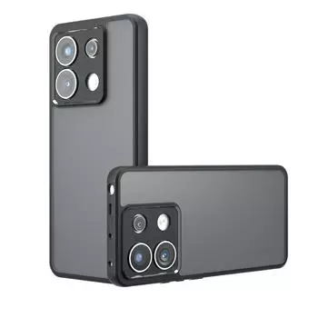 Акриловый противоударный прозрачный чехол для телефона для POCO X6 Pro F6 M6 Pro Redmi Note 13 Pro Plus, жесткая защитная задняя крышка, бампер For Note 13 Pro Plus чёрный