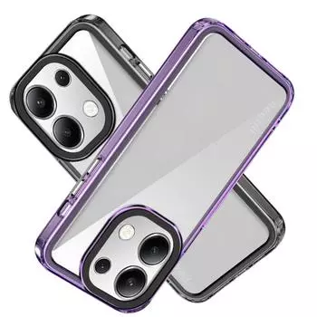 Акриловый противоударный прозрачный чехол для Xiaomi Redmi Note 13 Pro 12 11 11S Redmi 13C 12C A3 A2 A1 K60 POCO X6 X5 M6 Pro F5 C65 C55 M5, задняя прозрачная крышка Redmi 13R фиолетовый