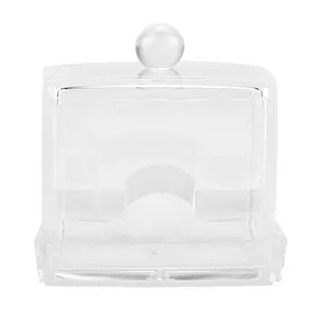 Акриловый прозрачный диспенсер для ватных тампонов, держатель для настольной косметики