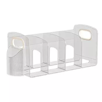 Акриловый прозрачный книжный стенд для ученического стола, ящик для хранения книг, подставка для книг, книжная полка, настольное хранилище pen holder прозрачный