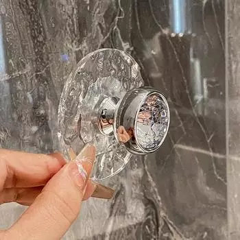 Акриловый прозрачный крючок для ванной комнаты, настенная вешалка для одежды, дверная ручка, ключ для полотенец, крючок для хранения ювелирных изделий, кухонные аксессуары 1pcs