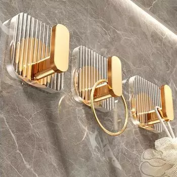 Акриловый прозрачный многофункциональный настенный крючок для ключей, органайзер для одежды, вешалка для полотенец в ванной, крючки для кухонной фурнитуры