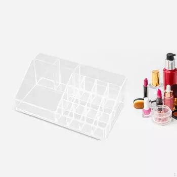 Акриловый ящик для хранения косметики, витрина, компактный держатель для помады, настольный органайзер 9 Grids