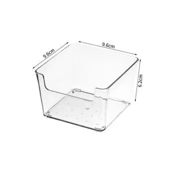 Акриловый ящик для хранения липких заметок, Прозрачный настольный, Пластиковый однотонный ветро- и водонепроницаемый ящик для хранения в японском стиле, Настольный органайзер.