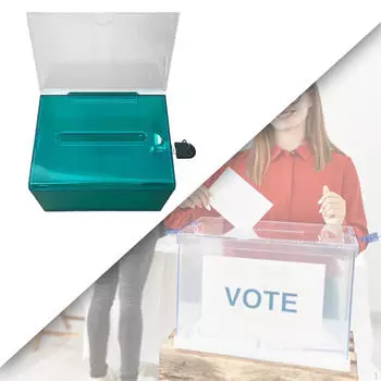 Акриловый ящик для пожертвований, бюллетень, визитная карточка, предложение по рисованию, жалоба на дело темно-синий