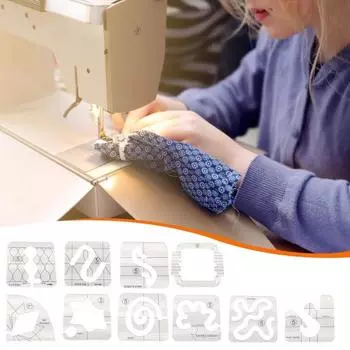 Акриловый шаблон для квилтинга, практичная линейка для квилтинга со свободным движением для домашней швейной машины, линейка DIY Craft D