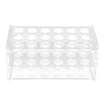 Акриловый штатив для пробирок 17 мм, 18 отверстий, прозрачный штатив для центрифужных пробирок 10 мл, 15 мл