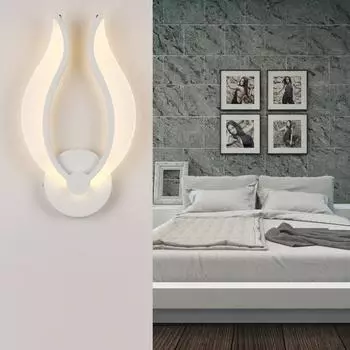 Акриловый современный светодиодный настенный светильник для дома, гостиной, прикроватной комнаты, спальни, люстры, новый креативный светодиодный настенный светильник Cool White(5500-7000K)