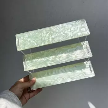 Акриловый стеллаж для хранения вещей Ослепительная витрина для десертов Кукольные фигурки Модельная полка Домашняя комната розовый