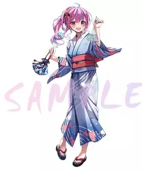 Акриловый стенд Akua Minato для летнего фестиваля Holo Live Goods