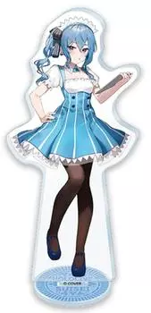 Акриловый стенд кампании «Hololive x Lawson» Suisei Hoshimachi (Одежда для горничных Lawson)