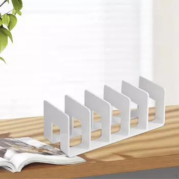 Акриловый стол, сортировщик файлов, книжная полка, классные офисные принадлежности, держатель для журналов, настольная книжная полка для белый