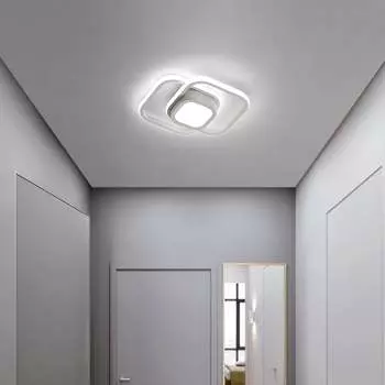 Акриловый светодиодный потолочный светильник белый для прихожей в коридоре спальни