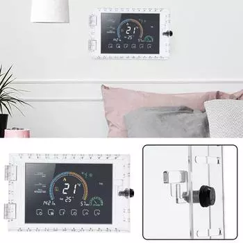 Акриловый термостат с замком и кодовым замком, большая прозрачная защитная крышка