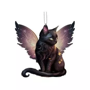 Акриловый Восхитительный Кот Подвеска для Украшения Автомобиля Плоский Стиль Для Ароматерапии И Жуткой Атмосферы Хэллоуина