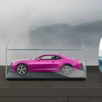 Акриловый витринный шкаф для фигурок, пылезащитный прозрачный коллекционный ящик для