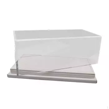 Акриловый витринный шкаф для коллекции поделок с базой, органайзер для хранения игрушечных машинок на 1:64