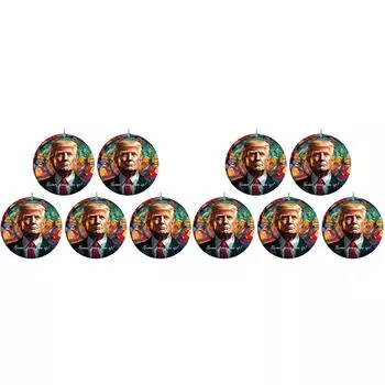 Акриловый забавный Дональд Трамп подвесной орнамент для автомобильного рюкзака-брелока (эмаль)