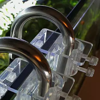 Акриловый зажим для крепления трубок для аквариума, держатель для трубок притока и оттока для удержания шлангов, трубок Acrylic Clamp 2cm