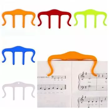Акриловый зажим для нотной книги Пластиковый зажим для нотной полки Держатель нотных страниц Фортепианный лист синий