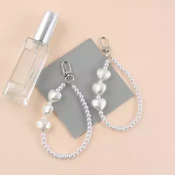 Акриловый жемчужный шнурок для телефона с бусинами для защиты от потери мобильного телефона, ювелирные изделия для женщин и девочек, брелок для мобильного телефона 12.1*6cm