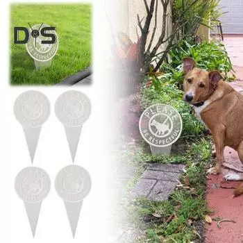 Акриловый знак «Нет собачьим какашкам» с колышком, двусторонний, пожалуйста, будьте уважительны, открытый сад, двор, лужайка, индикатор остановки собак, шип, украшение B