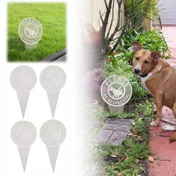 Акриловый знак «Нет собачьим какашкам» с колышком, двусторонний, пожалуйста, будьте уважительны, открытый сад, двор, лужайка, индикатор остановки собак, шип, украшение C