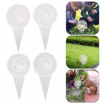 Акриловый знак «Нет собачьим какашкам» с колышком, двухсторонний, пожалуйста, будьте уважительны, уличный сад, двор, лужайка, остановка C