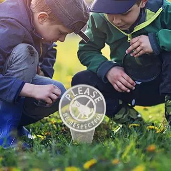 Акриловый знак «Нет собачьим какашкам» с колышком, двухсторонний, пожалуйста, будьте уважительны, уличный сад, двор, лужайка, остановка C