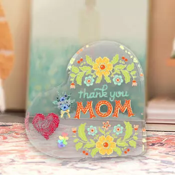 Акриловый знак в виде сердца, подарок на день матери маме от дочери, сына, матери, прочный День Благодарения