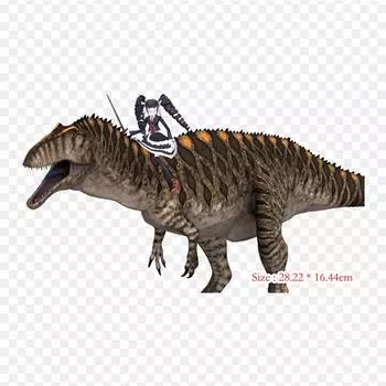 Акрокантозавр Тираннозавр термопереносная печать виниловые нашивки наклейки для одежды DIY аппликации моющиеся нашивки