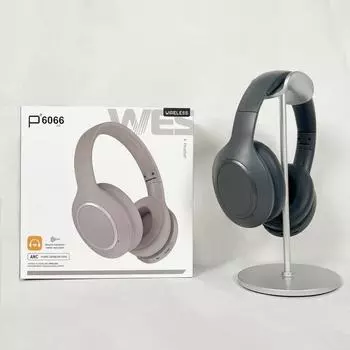 Активная гарнитура с шумоподавлением Беспроводная Bluetooth-гарнитура для музыки ANC Длительный срок службы батареи серый