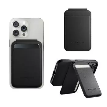 Активная магнитная подставка-кошелек с держателем для карт MagSafe для iPhone 12, сверхнадежная и ультратонкая, вмещает 4 карты, прочный и переработанный материал