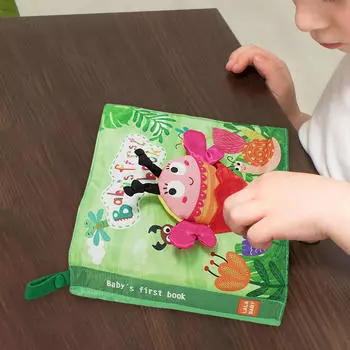 Активная тканевая книга Игрушка для младенцев Раннее обучение Развитие интеллекта Новорожденный Сенсорный складчатый