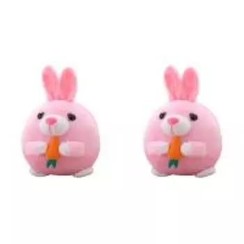 Активные движущиеся плюшевые игрушки для домашних животных, жевательные шарики для игр собак в помещении (Розовый кролик)