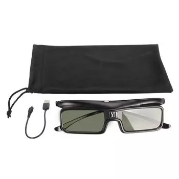 Активные затворные 3D-очки 144 Гц Refresh перезаряжаемые 3D-очки для DLP LINK 3D-проектора