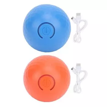 Активный катящийся мячик для снятия скуки, перезаряжаемый, развивающий навыки, автоматический интерактивный мяч для собак Orange